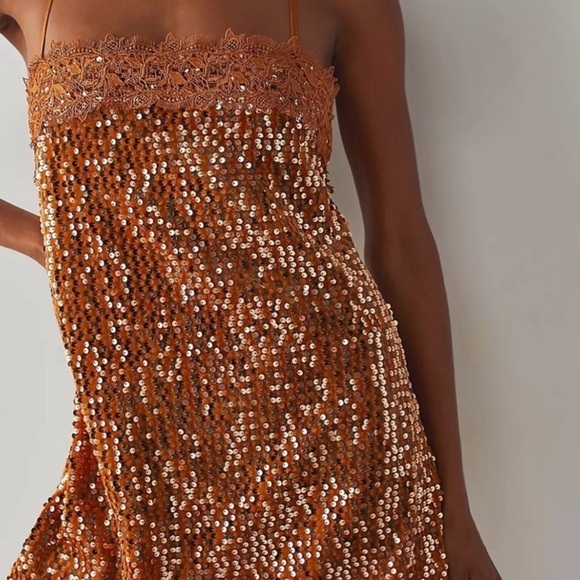 Free People That Girl Sequin Slip Dress - Picture 1 of 4